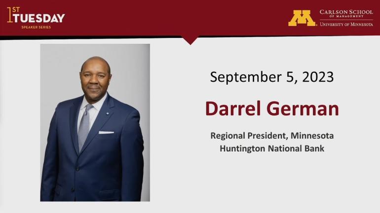 Headshot of Darrel German, Regional President, Minnesota, Huntington National Bank